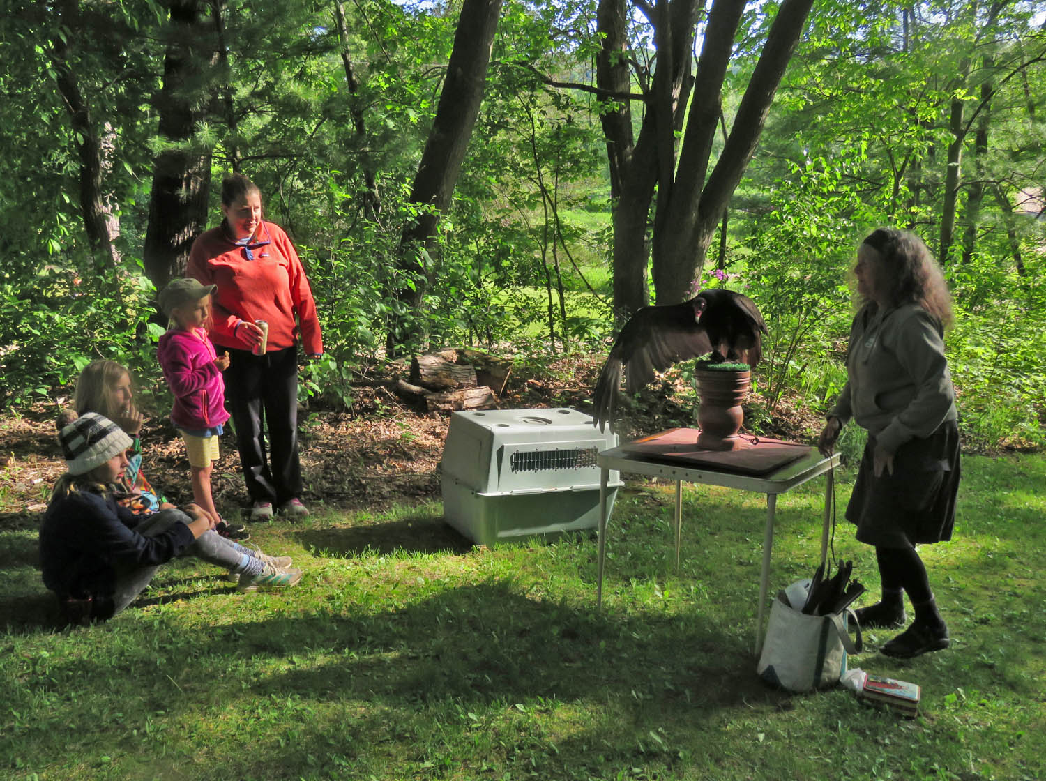 Honey Creek 2023 5 28 7901 Lisa Hartman with Uncle Butzie at Cox Nature Center