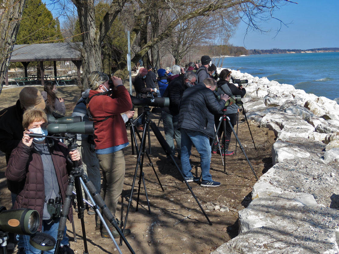 Sheboygan field trip 2021 3 13 6484 birding at Hika Park Cleveland WI